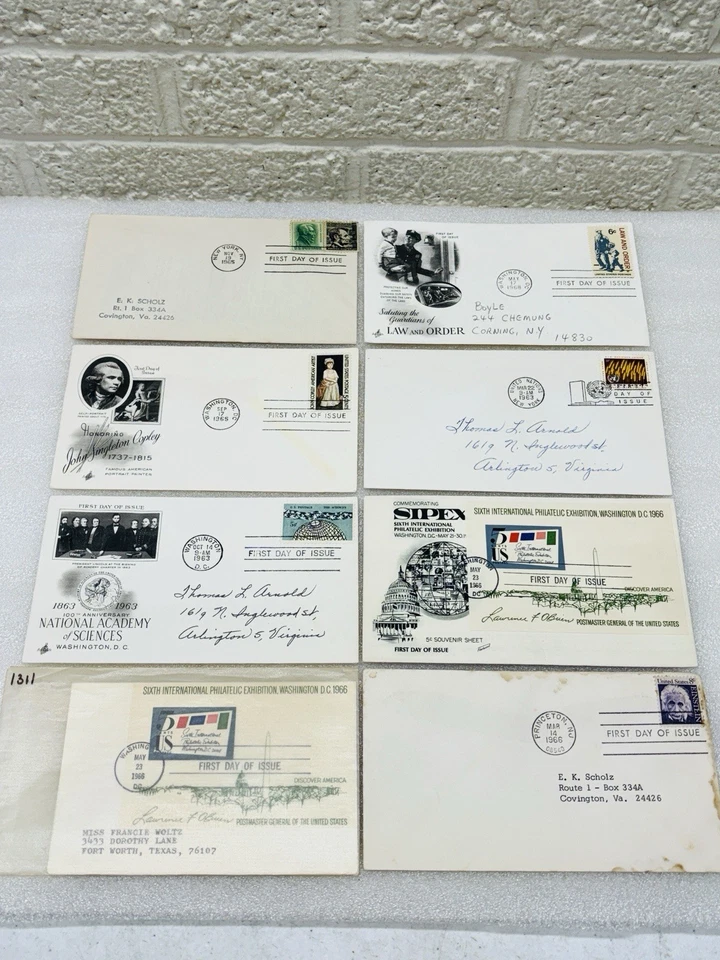 ¡¡Lote de 100!! ¡¡De colección!! Colección Primer Día FDC Cubiertas Años 50-80 Muchas Estampillas Foto 4 de 4