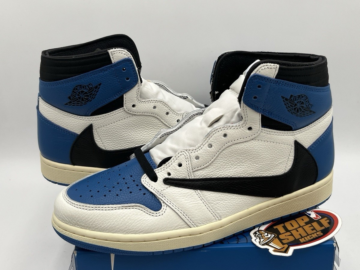 New Nike Air Jordan 1 High Travis Scott Fragment 2021 Size 10.5