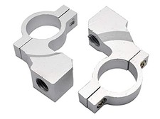 Motorcycle Mirror Mounts, 2Pcs Universal Motorcycle Handlebar Mirror Mount
