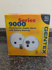 Gentex 917-0015-002 120VAC/9VDC Photoelectric Smoke Alarm 9000Series 9123F 🇺🇸
