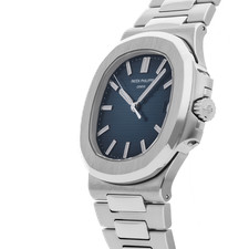 Patek Philippe Nautilus Date 40mm Steel Auto Blue Watch Bracelet 5711/1A-010 2