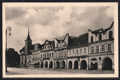 Ansichtskarte Domazlice /Taus, Platz 