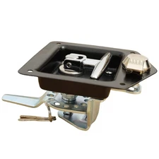 T Handle Latch Rv Truck Door Tool Box Lock Replacement with Keys Gasket Stain...