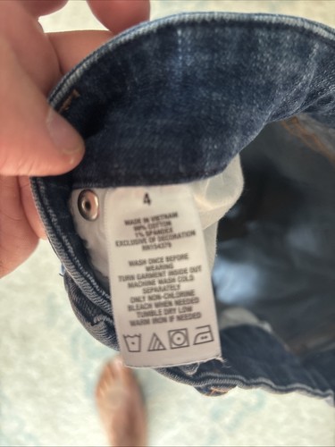 Aeropostale Girls High Rise Jean Short Size 4 - Picture 3 of 3