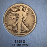 1919-S Walking Liberty Half Dollar 90% Silver Coin 50c Better Date San Francisco Liberty Walking