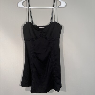 LA Hearts by Pacsun Black Silk Lace Dress | eBay