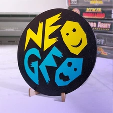 🕹️ Neo Geo Logo Wall Art – Engraved Retro Gaming Sign | Handmade Wood Decor