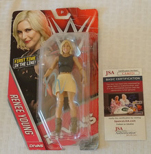 Autographed Signed RENEE YOUNG WWE Mattel Divas Figure MOC WWF JSA First AEW 1st