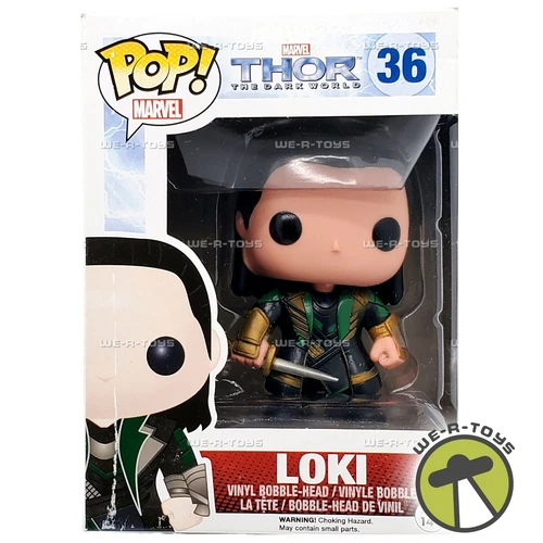 Funko POP Marvel 36 Thor The Dark World Loki Vinyl Bobble-Head Figure