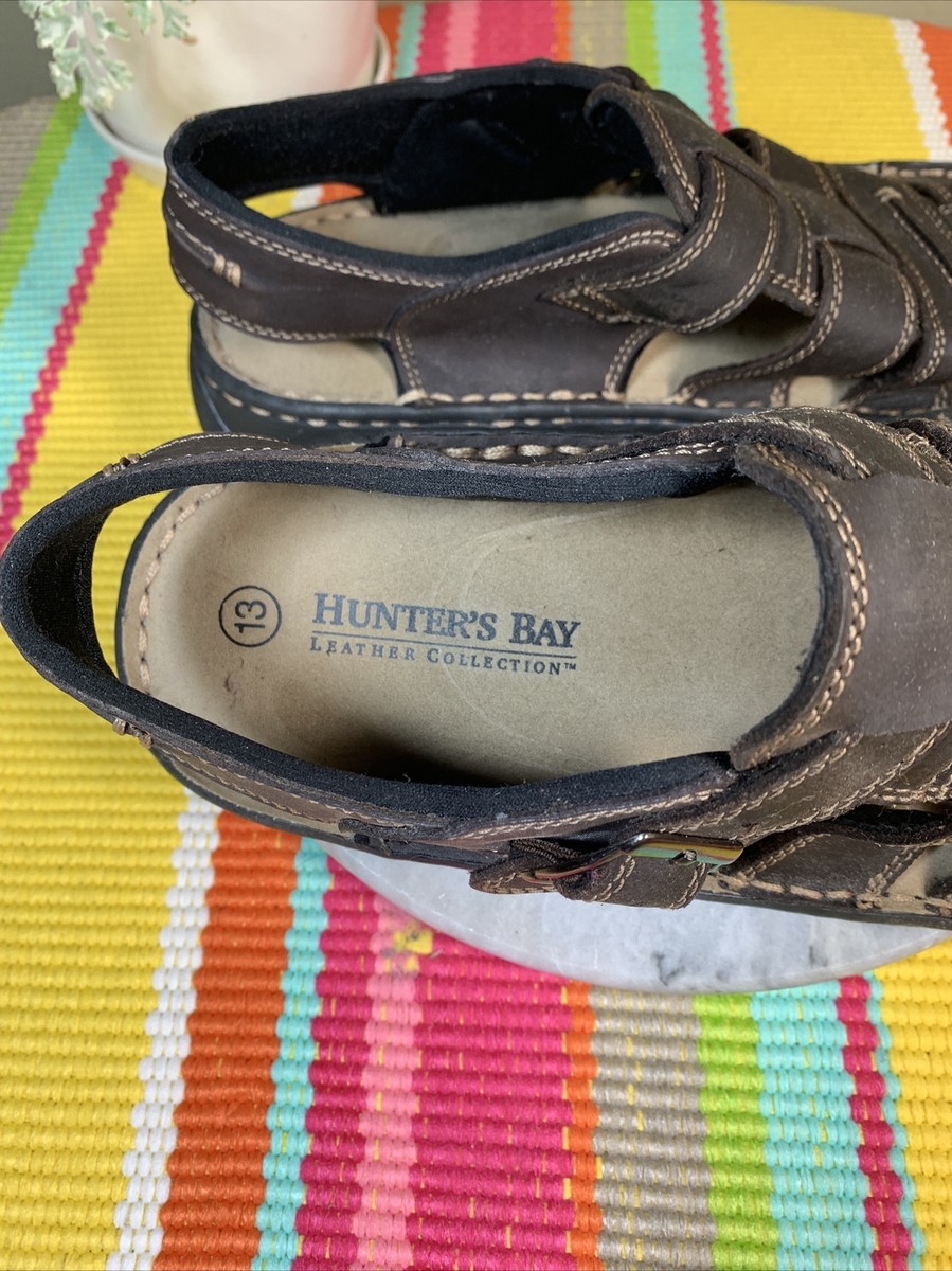 hunters bay leather collection men's dress shoes Hunter's The Strap Cushion Support Sandals US 13 M 3053