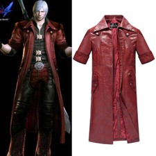 DMC Devil May Cry IV 4 Dante Cosplay Costume Coat Jacket Halloween Party S-3XL
