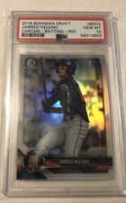 PSA 10 JARRED KELENIC 2018 1st Bowman Draft Chrome REFRACTOR Rookie RC GEM MINT