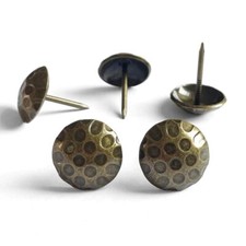 100PCS D19mm/0.75" Upholstery Tacks Brass Decorative Tacks for Sofa Furniture...