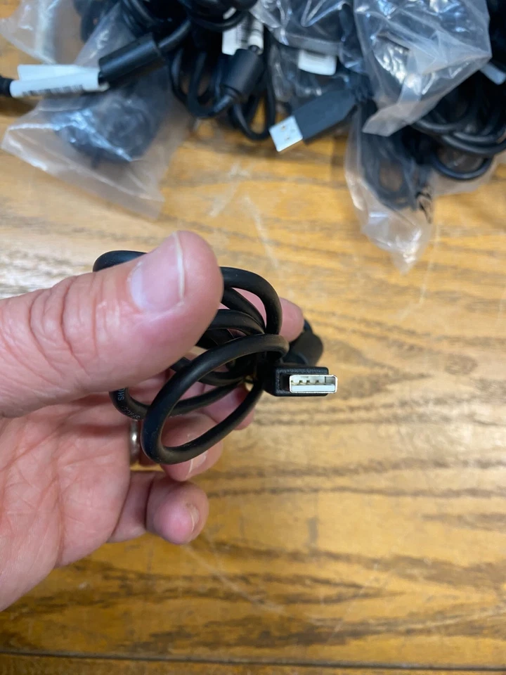 2 X 3FT USB 2.0 A Male to B 1.8m Black Cable HP Part # 453030300170R New - Image 2 of 4