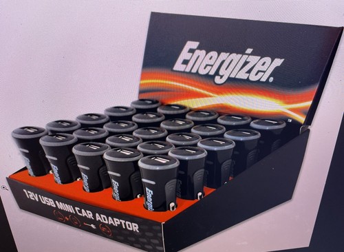250x Energizer 12V Single USB Car Charger - CDU Of 25 X 10 Boxes Job Lot - Picture 3 of 4