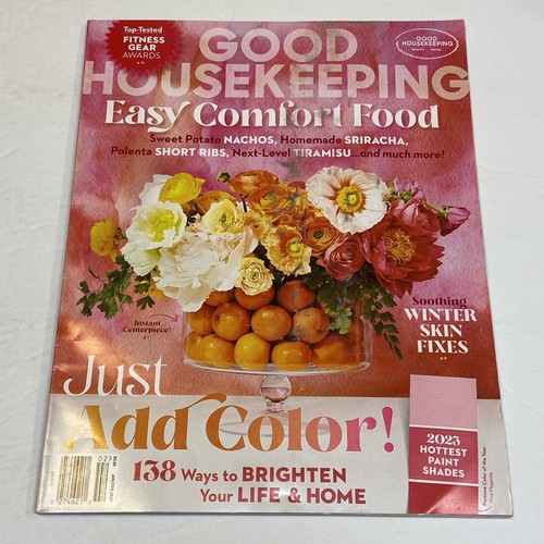 Good Housekeeping Magazine Jan Feb 2023 Winter Skin Fixes Color Fitness Sriracha