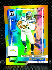 2022 Panini Donruss NFL - GERALD EVERETT #293 - Gold Press Proof - Holo Prizm SP