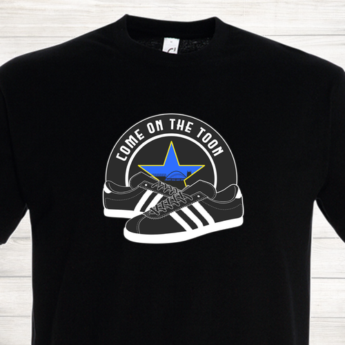Newcastle United NUFC Football The Toon Geordies The Magpies Trainer T Shirt - Picture 4 of 12