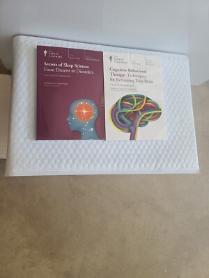 Great Courses secrets of sleep science & cognitive behavioral therapy Guidebooks