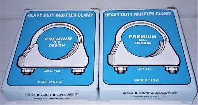 Heavy Duty Muffler Clamps 1 7/8'' #511187 - GM Style - OE Design - Lot of 2 - New
