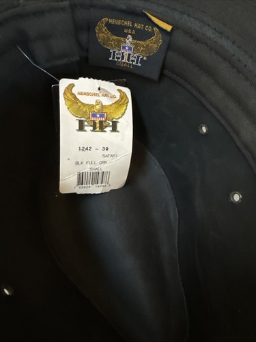 Henschel Hat Company Leather Safari Fedora Hat Size Small NWT - Picture 11 of 13