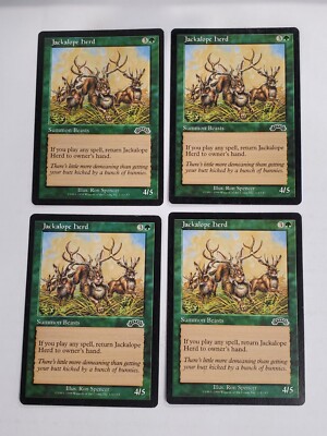 MTG Playset 4x Jackalope Herd (Exodus/Green/C) - BGM