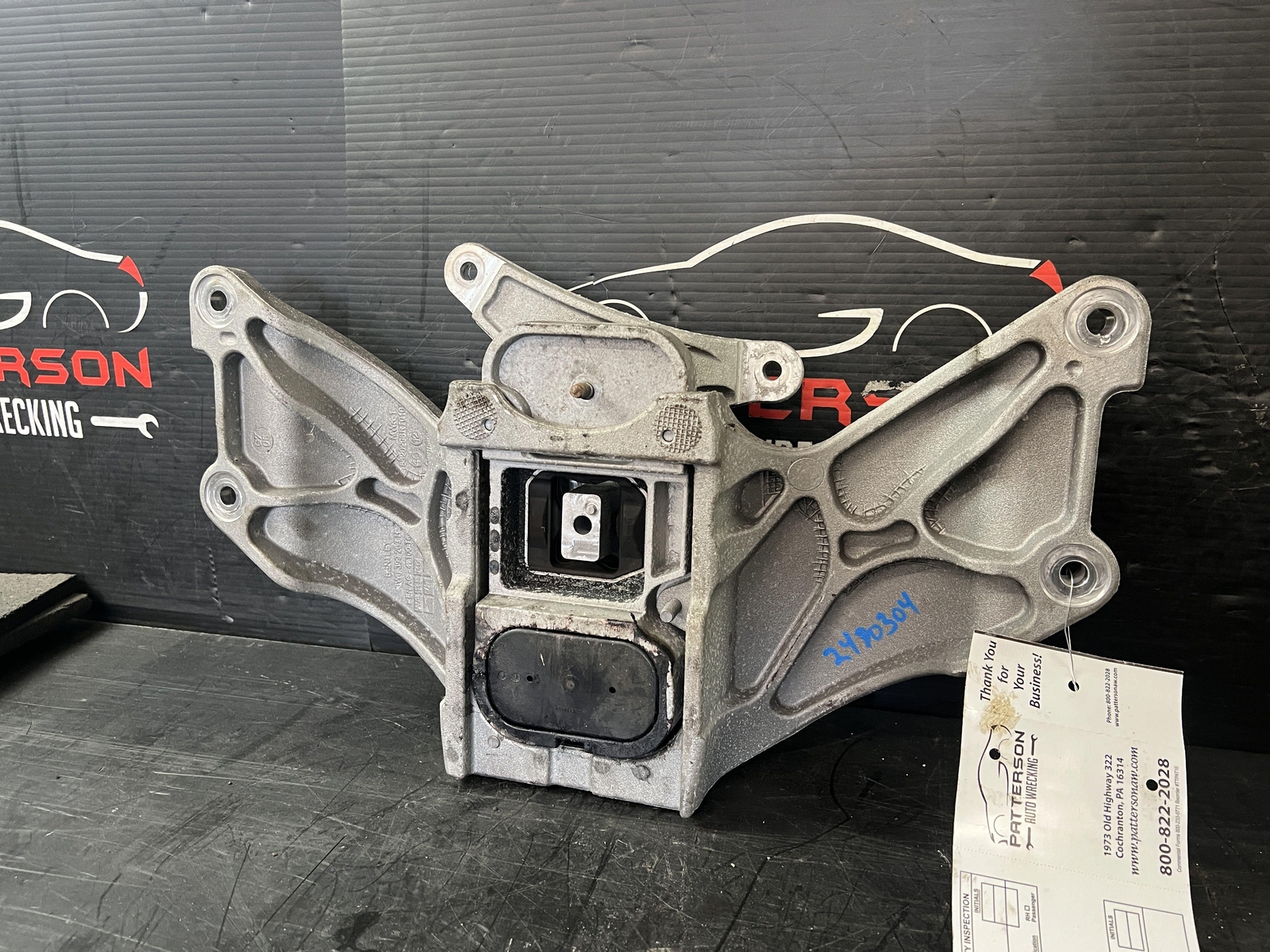 11-18 BENTLEY CONTINENTAL GT TRANSMISSION GEAR BOX MOUNT 3W0399115 3W0399263H