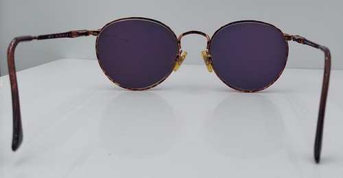 Vintage Brooks Brothers BB101 1012 Tortoise Round Sunglasses Italy FRAMES ONLY - Picture 4 of 7