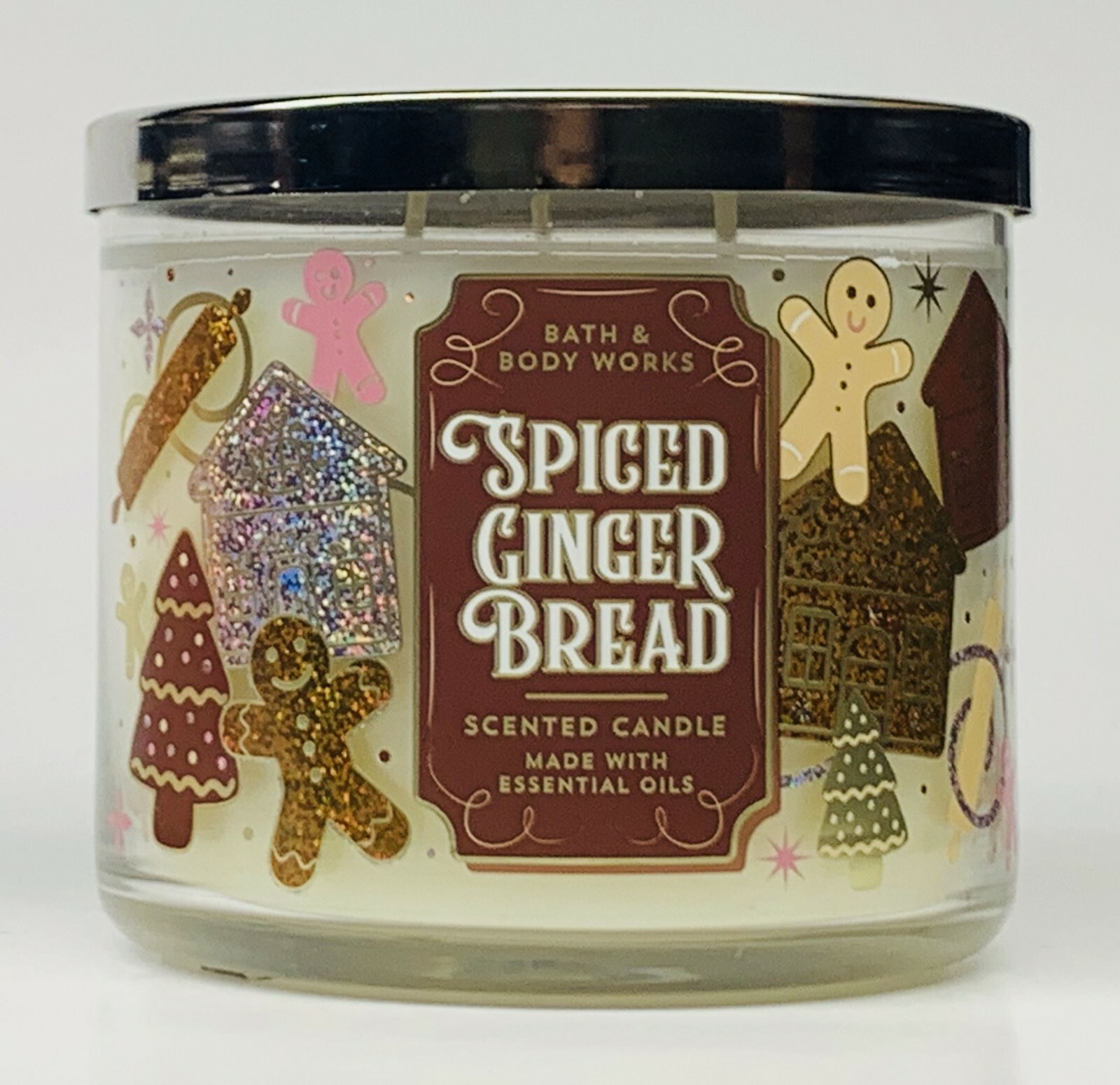 1 Bath & Body Works SPICED GINGERBREAD 3Wick Candle Large eBay