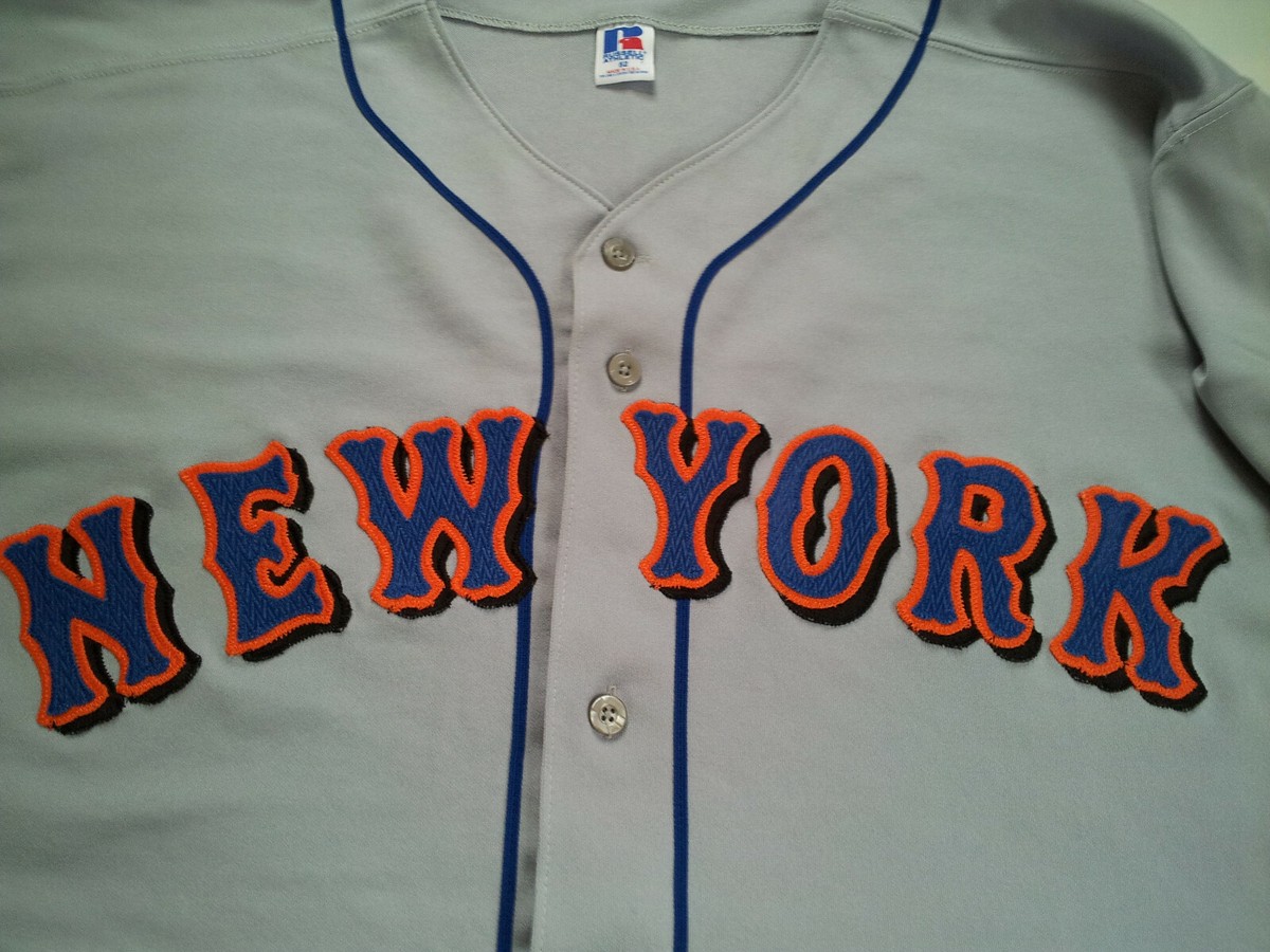 VINTAGE MADE IN USA RUSSELL ATHLETIC NY METS AUTHENTIC BASEBALL