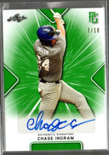 2021 Leaf Perfect Game Showcase Green #BACI1 Chase Ingram Auto /10