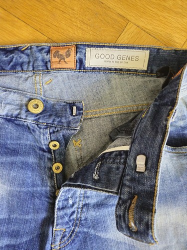 Good Genes Jeans Button Fly 5 Pocket Top Zustand Gr. 32/34 - Bild 4 von 6