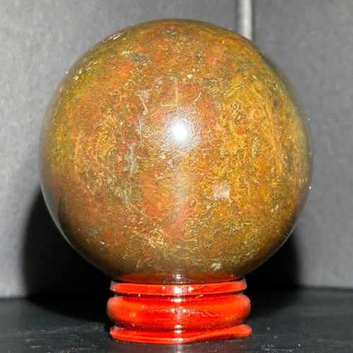 247G Natural Ocean jasper Ball Quartz Crystal Sphere Reiki Healing - Picture 12 of 13