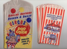 12 Vintage 1950s Peanut & Popcorn Bags Ringling Brothers Barnum & Bailey