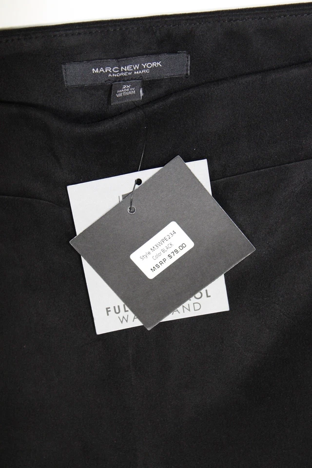 Marc New York Women's 2X Full Control Waistband Faux Leather Legging NWT $79 - Image 3 of 3