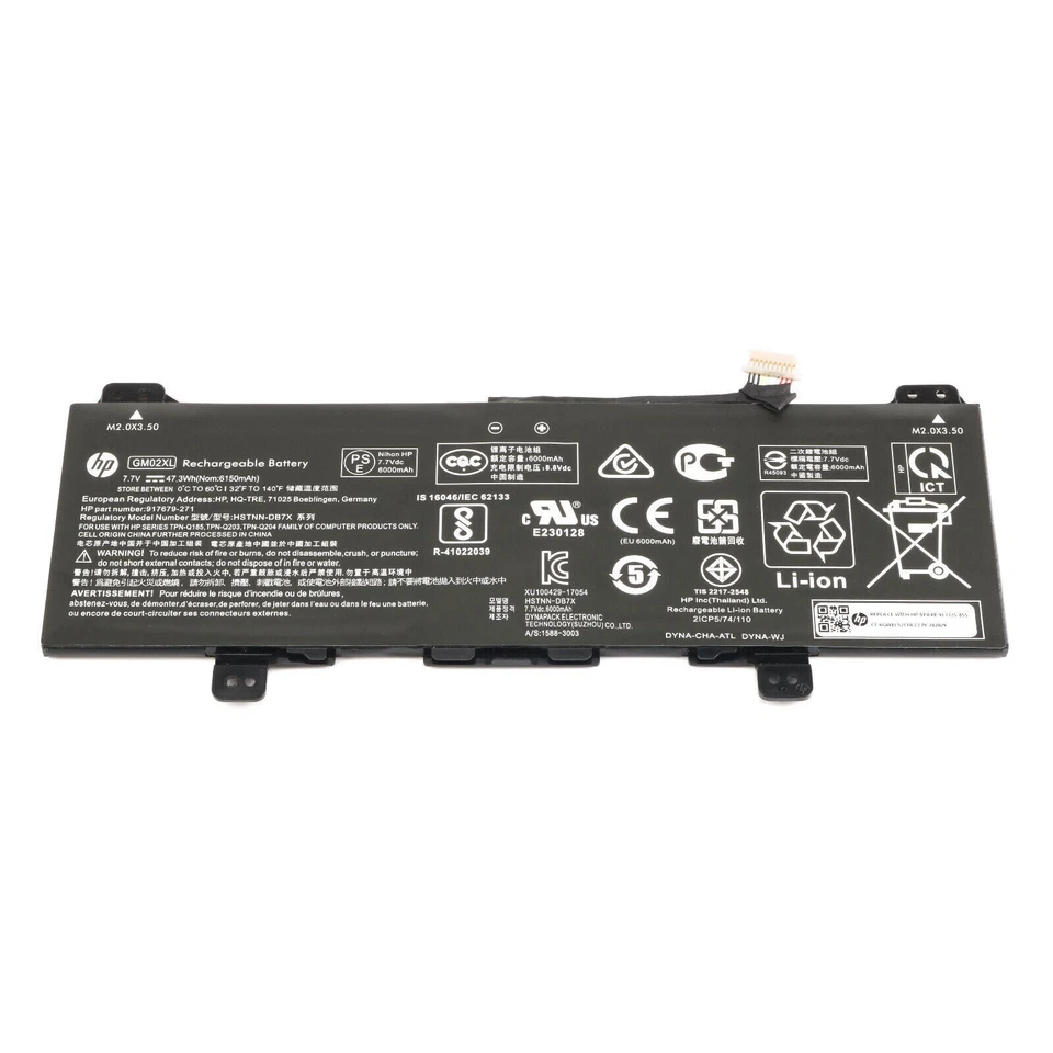 Bateria GM02XL original do fabricante para HP Chromebook 14 G5 14-CA000NA 11 G6 G7 EE X360 - Imagem 4 de 4