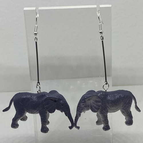Large animal / zoo earrings , made from acrylic Kitsch Fun 8.5 cm Long - Picture 9 of 72