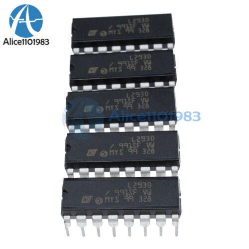 10 STCK. L293D L293 Push-Pull Vierkanal Motor Treiber IC DIP-16 NEU - Bild 4 von 7