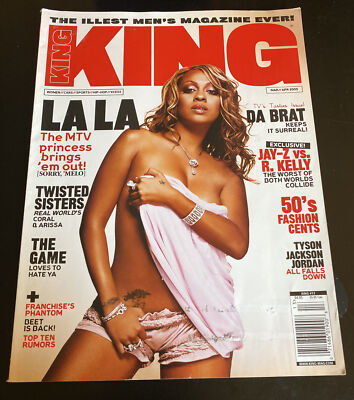 KING Magazine March April 2005 LA LA Da Brat The Game  MTV 50 Cent Jay-Z