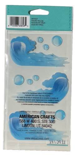 Rolling Ocean Waves~Dimensional Scrapbook Sticker Embellishment~Jolee's Boutique - Picture 2 of 2