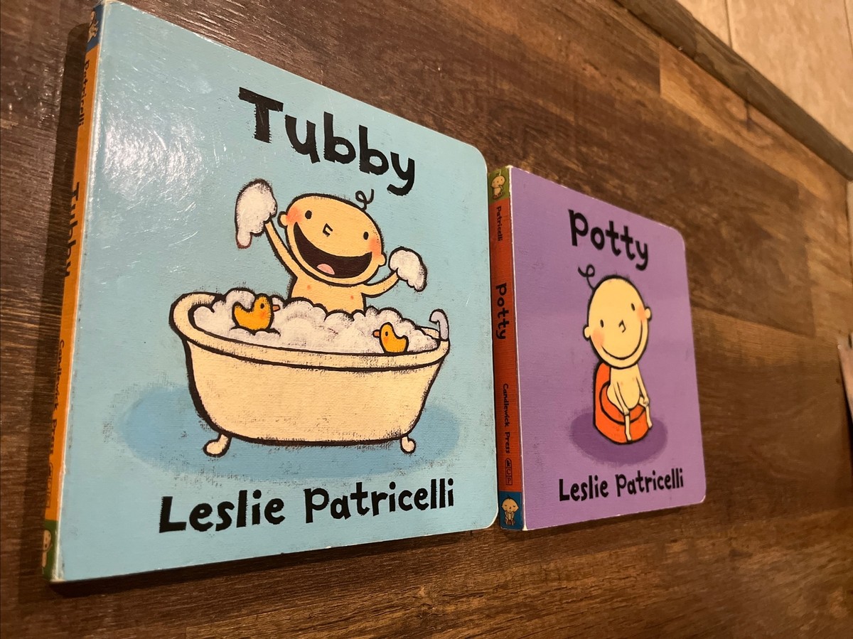 Lot of 2 Leslie Patricelli Board Books Tubby And Potty