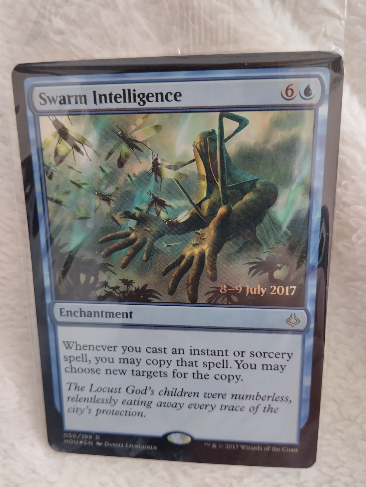MTG SWARM INTELLIGENCE FOIL ENG Hour of Devastation 2017 Prerelease Promo SEALED