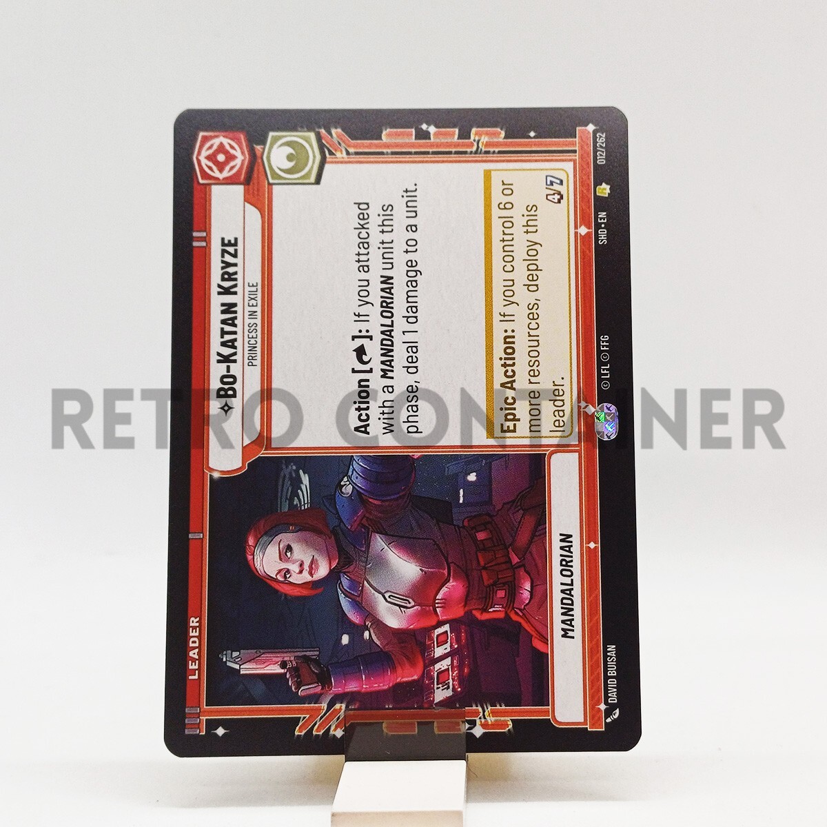 STAR WARS UNLIMITED SHADOWS OF THE GALAXY 012/262 R Bo-Katan Kryze