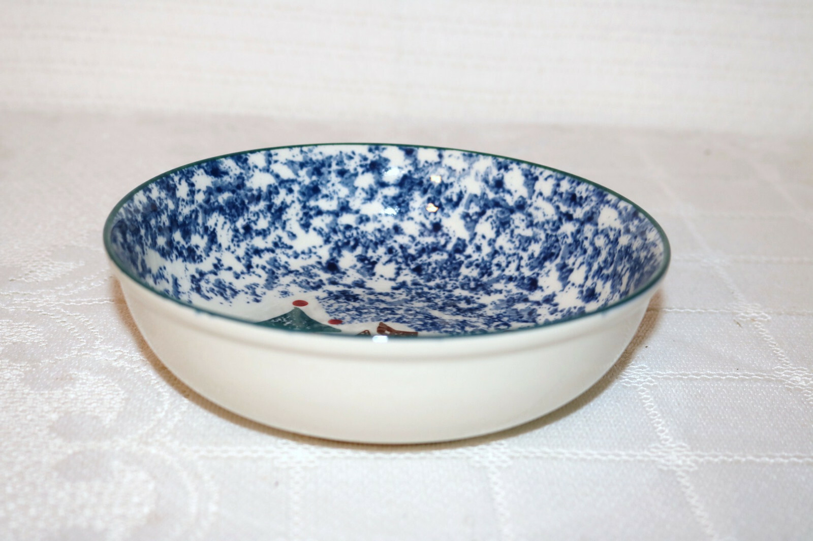 TIENSHAN CABIN IN THE SNOW Folkcraft 2366 6 5/8" Soup / Cereal Bowls