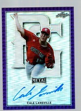 2020 Leaf Metal Perfect Game All-American Auto Purple #BACL Cale Lansville 18/25