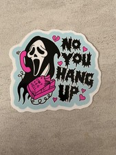 Ghost Face Scream Scary Halloween Decal Sticker 3  Waterproof Vinyl You Hang Up