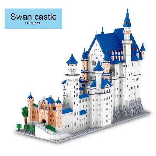 11810 PCS Mini City New Swan Stone Castle Building Blocks Architecture Bricks - Picture 3 of 19