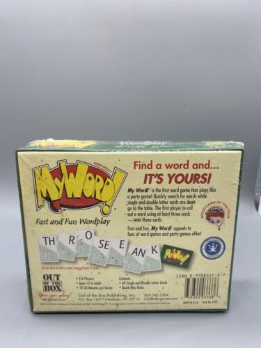 MY WORD! Reiner Knizia's Vintage Card Game 2004 FAST, FUN WORDPLAY Multi Awards! - Picture 2 of 4