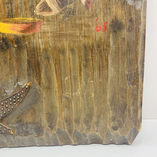 60er Jahre Western Cowboy Motiv Vintage Sammelalbum Holzeinband mit Lederriemen - Bild 7 von 20