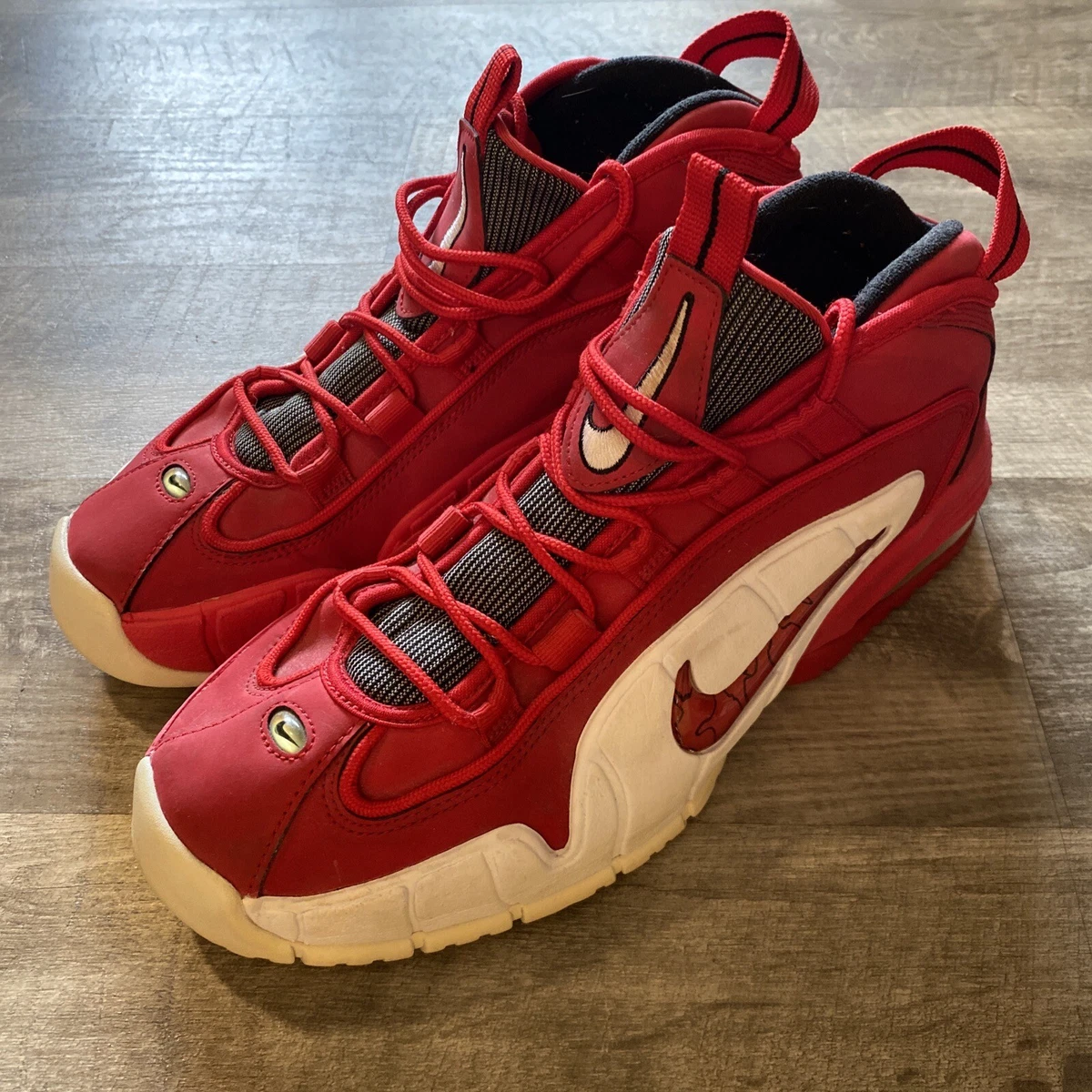Red air max penny sale